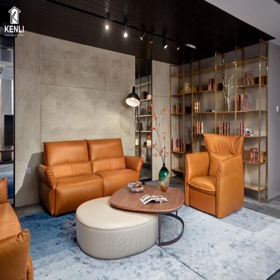 SOFA DA THẬT EMMA 966E
