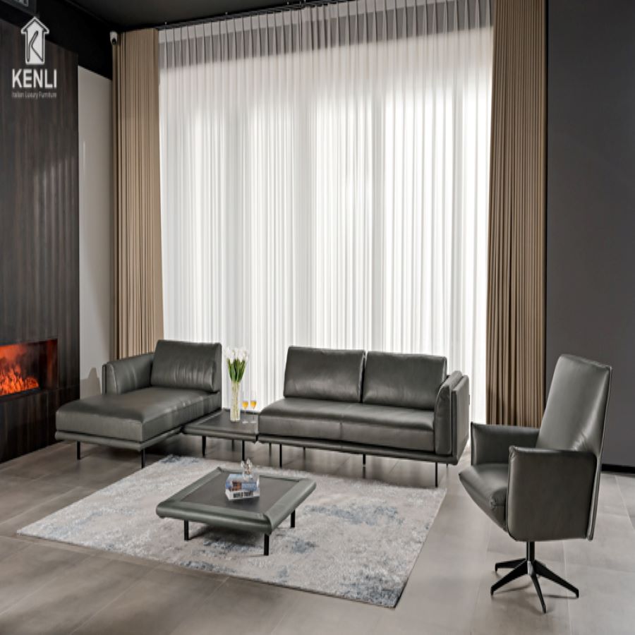 SOFA DA THẬT DORIAN 2253