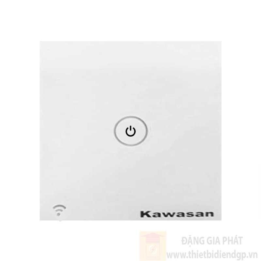 Công tắc đơn Kawasan vuông cảm ứng chạm wifi màu trắng - CT1V-WIFI(W)