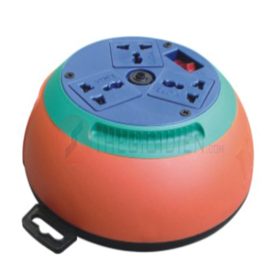 Ổ cắm kéo dài 3 mét, 3 ổ cắm, 1 công tắc, 15A 250VAC - DB32-15A