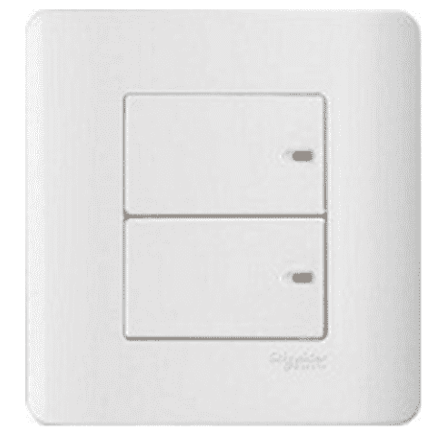 Công tắc đèn đôi 1 chiều - E8432-1-G19